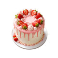 Strawberry Blended Vanilla Cake