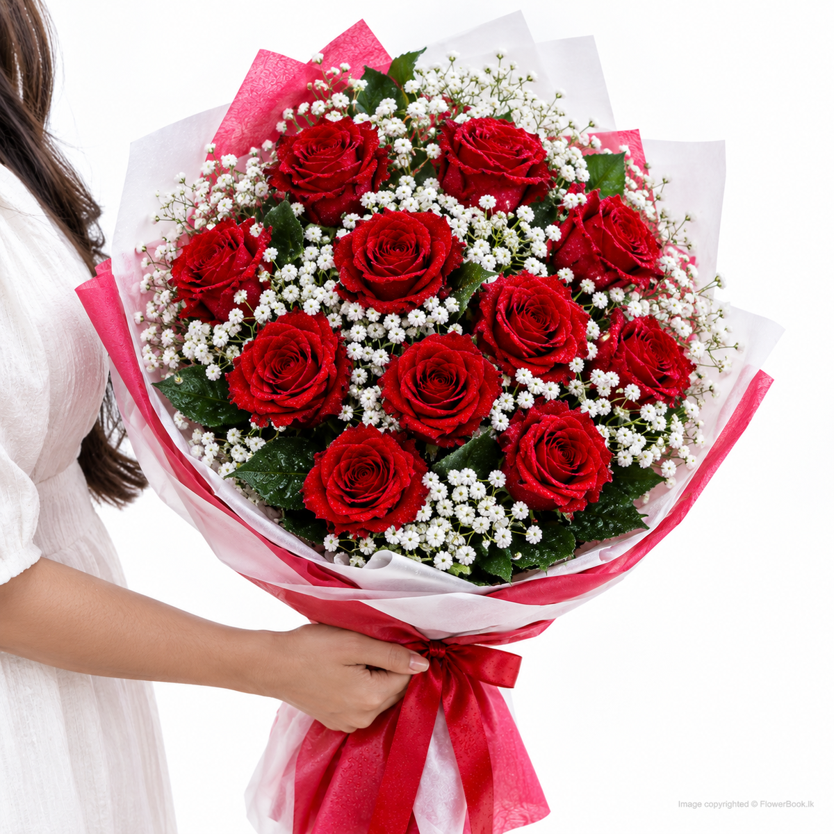 Crimson Romance Rose Bouquet