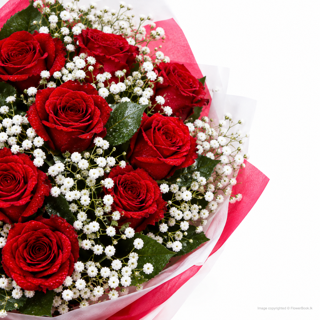 Crimson Romance Rose Bouquet