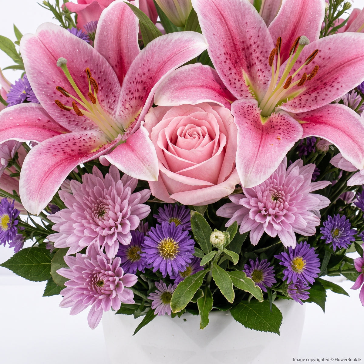 Pink Lily Garden Vase