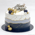Midnight Gold Celebration Cake