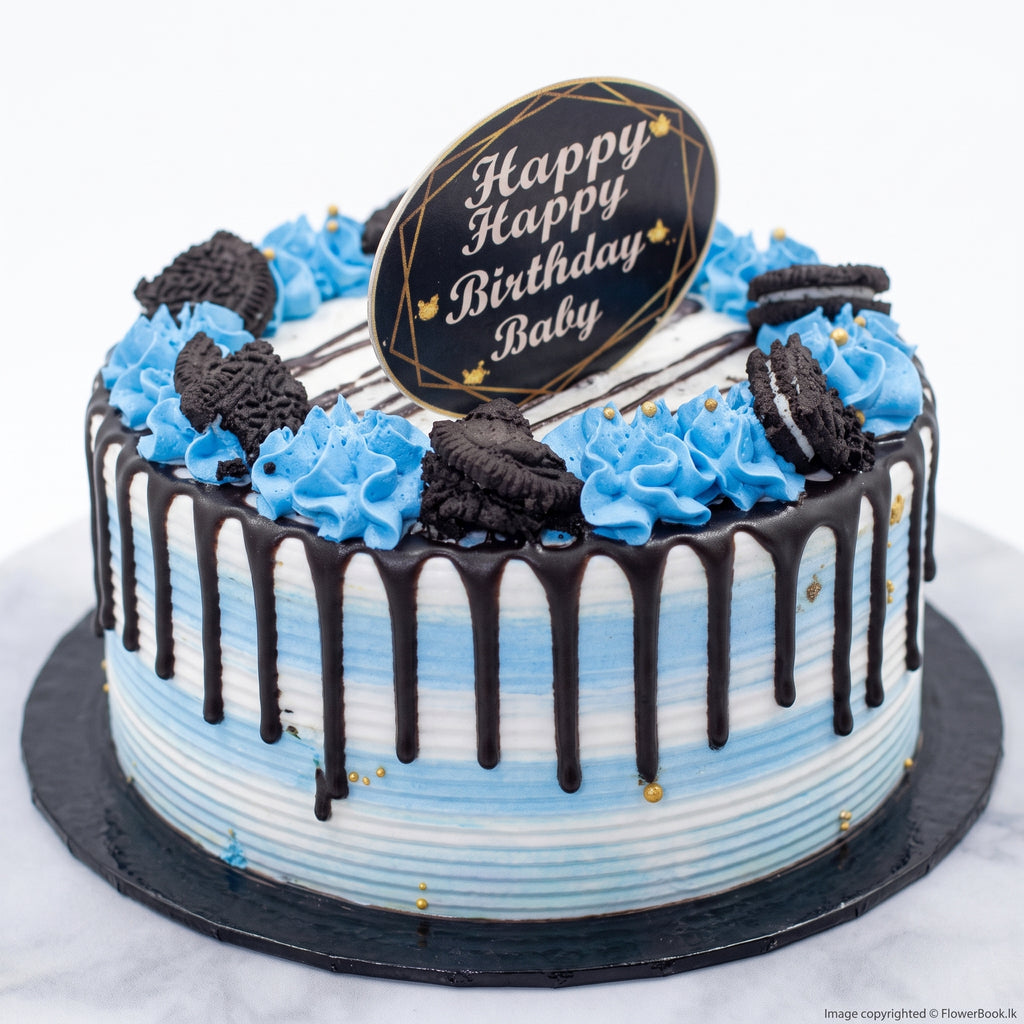 Ocean Blue Birthday Cake