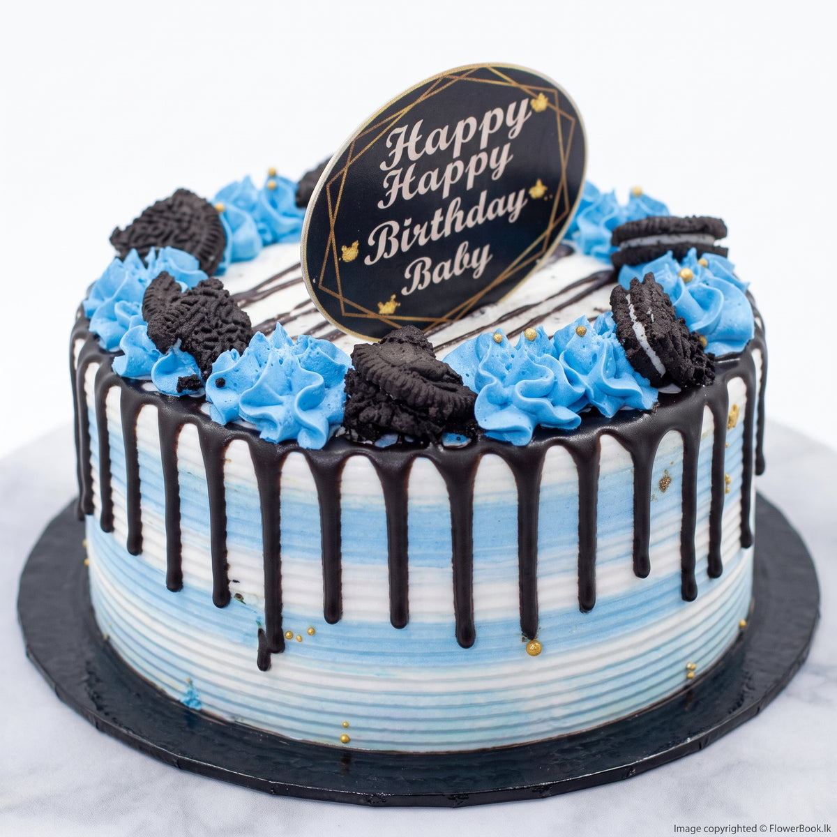 Ocean Blue Birthday Cake