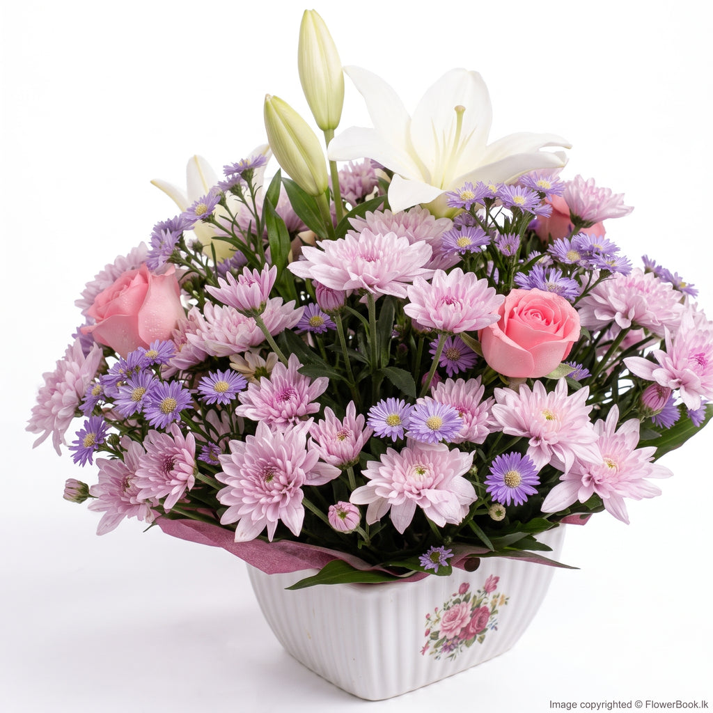 Lavender Garden Vase Arrangement