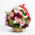 Basket Of Mix Flowers