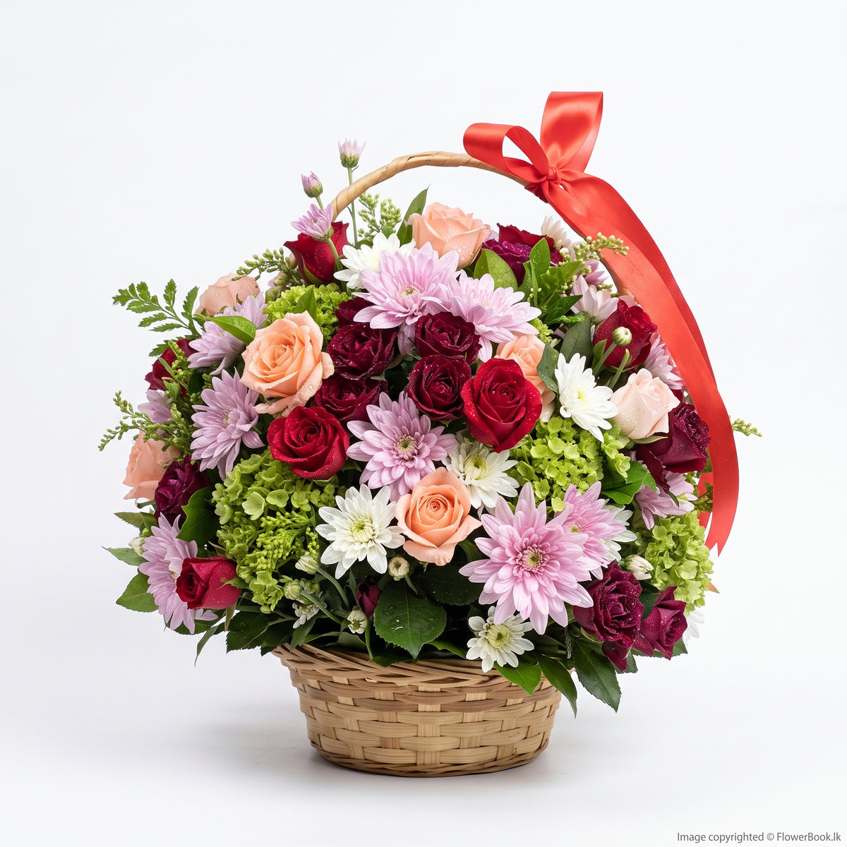 Basket Of Mix Flowers
