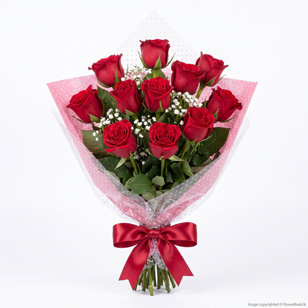 Red Roses Sheaf 10 Nos
