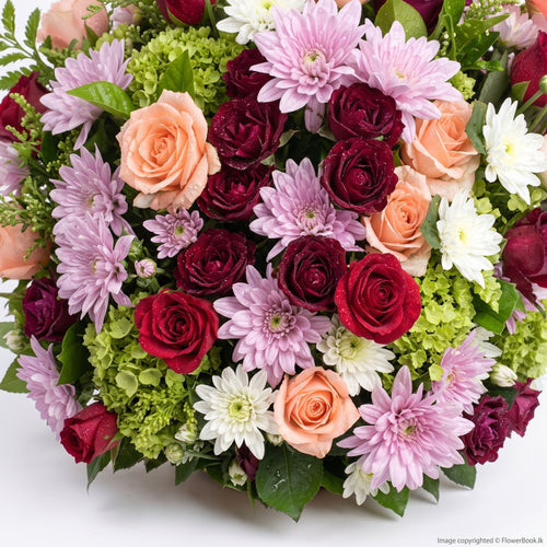 Basket Of Mix Flowers