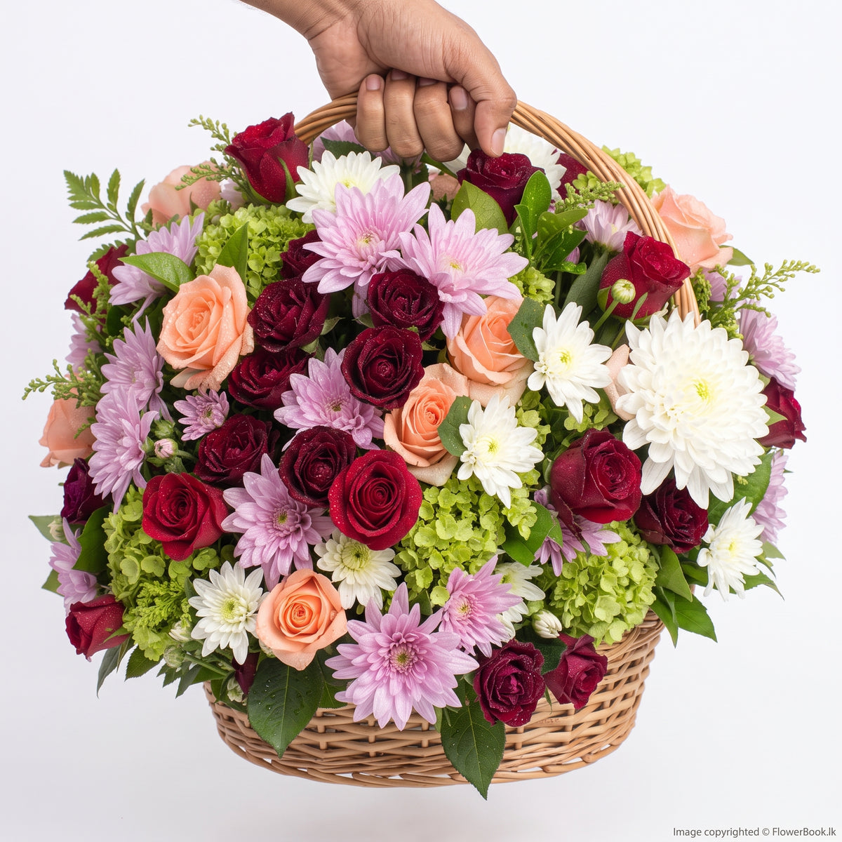 Basket Of Mix Flowers