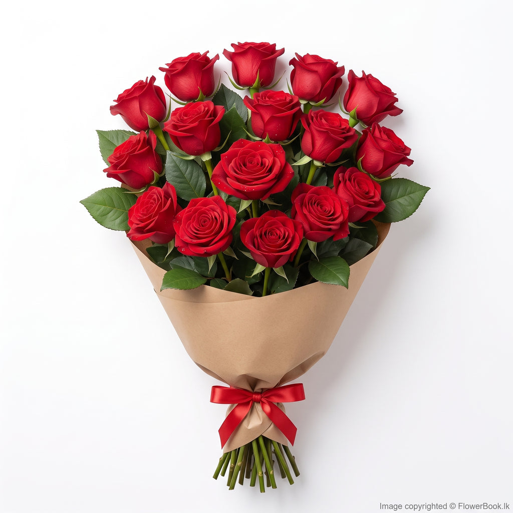 Red Roses Sheaf 15 Nos